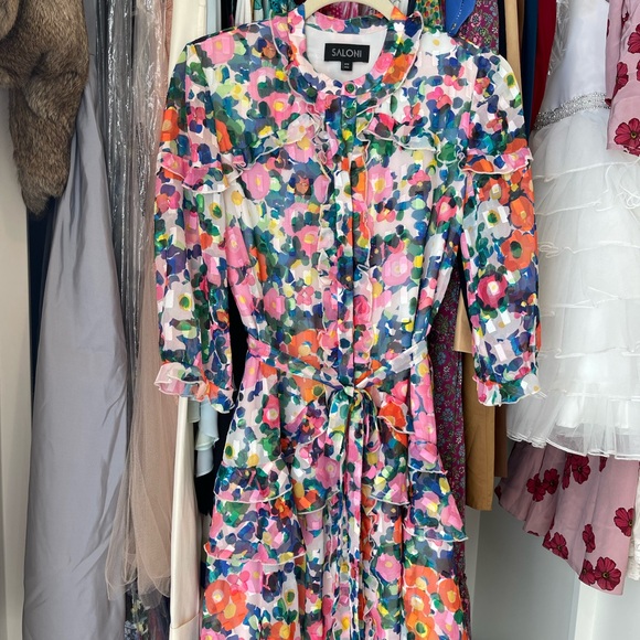 SALONI Tilly Ruffle Dress - Picture 3 of 8